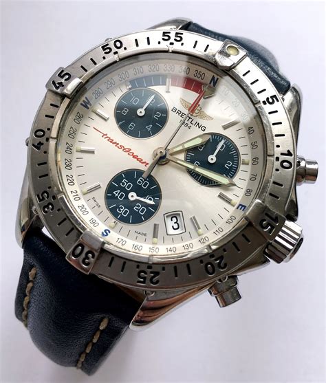 vintage breitling transocean chronograph|breitling transocean chronograph men's watch.